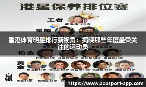香港体育明星排行新视角：揭晓那些年度最受关注的运动员