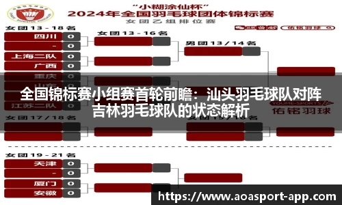 全国锦标赛小组赛首轮前瞻：汕头羽毛球队对阵吉林羽毛球队的状态解析